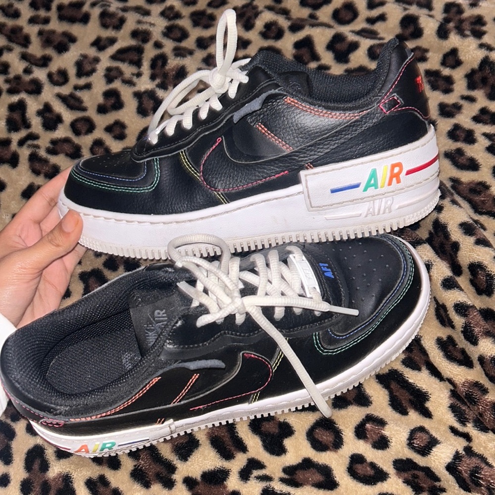 Black & Rainbow AF1’s